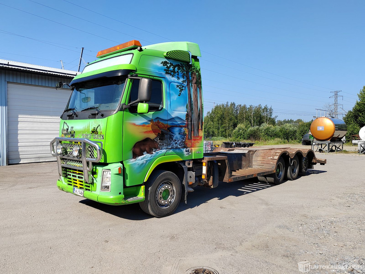 Volvo FH 64 R 13, 2008, Hämeenlinna - משאית צד נופל/ שטוחה: תמונה 1 Volvo FH 64 R 13, 2008, Hämeenlinna - משאית צד נופל/ שטוחה: תמונה 1