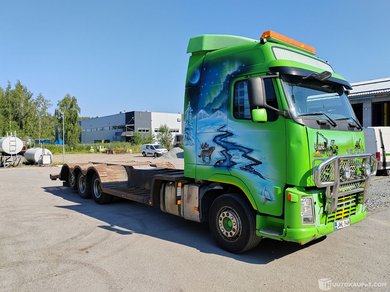 Volvo FH 64 R 13, 2008, Hämeenlinna - משאית צד נופל/ שטוחה: תמונה 3 Volvo FH 64 R 13, 2008, Hämeenlinna - משאית צד נופל/ שטוחה: תמונה 3