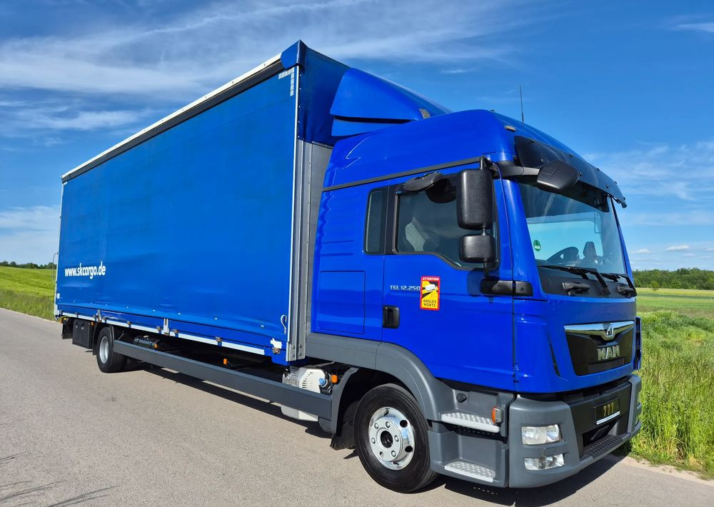 MAN TGL 12.250 2019 BURTO FIRANA + winda 8.4m z Niemiec / TOP STAN / OKAZJA / firanka / automat / - משאית וילונות צד: תמונה 1 MAN TGL 12.250 2019 BURTO FIRANA + winda 8.4m z Niemiec / TOP STAN / OKAZJA / firanka / automat / - משאית וילונות צד: תמונה 1