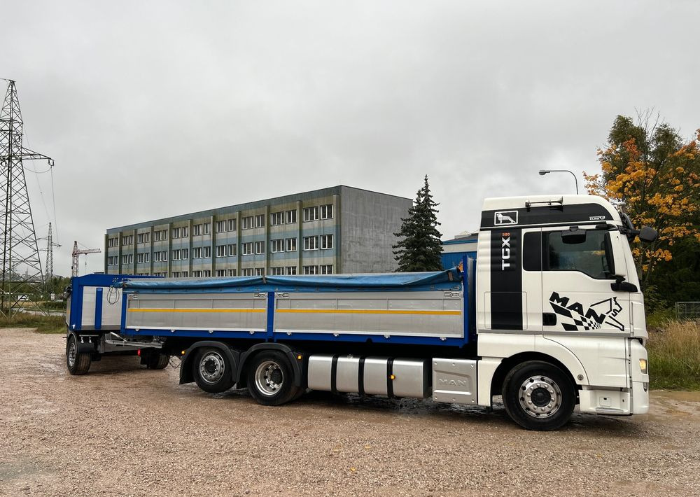MAN TGX Tandem 1m burty TOP KOMPLET / ALUFELGI / zarejestrowany gotowy do pracy / przyczepa 18t / FULL OPCJA / 26.420 26.460 26.500 26.400 26.440 26.480 26.510 460 500 - מכונות אחרות: תמונה 2 MAN TGX Tandem 1m burty TOP KOMPLET / ALUFELGI / zarejestrowany gotowy do pracy / przyczepa 18t / FULL OPCJA / 26.420 26.460 26.500 26.400 26.440 26.480 26.510 460 500 - מכונות אחרות: תמונה 2
