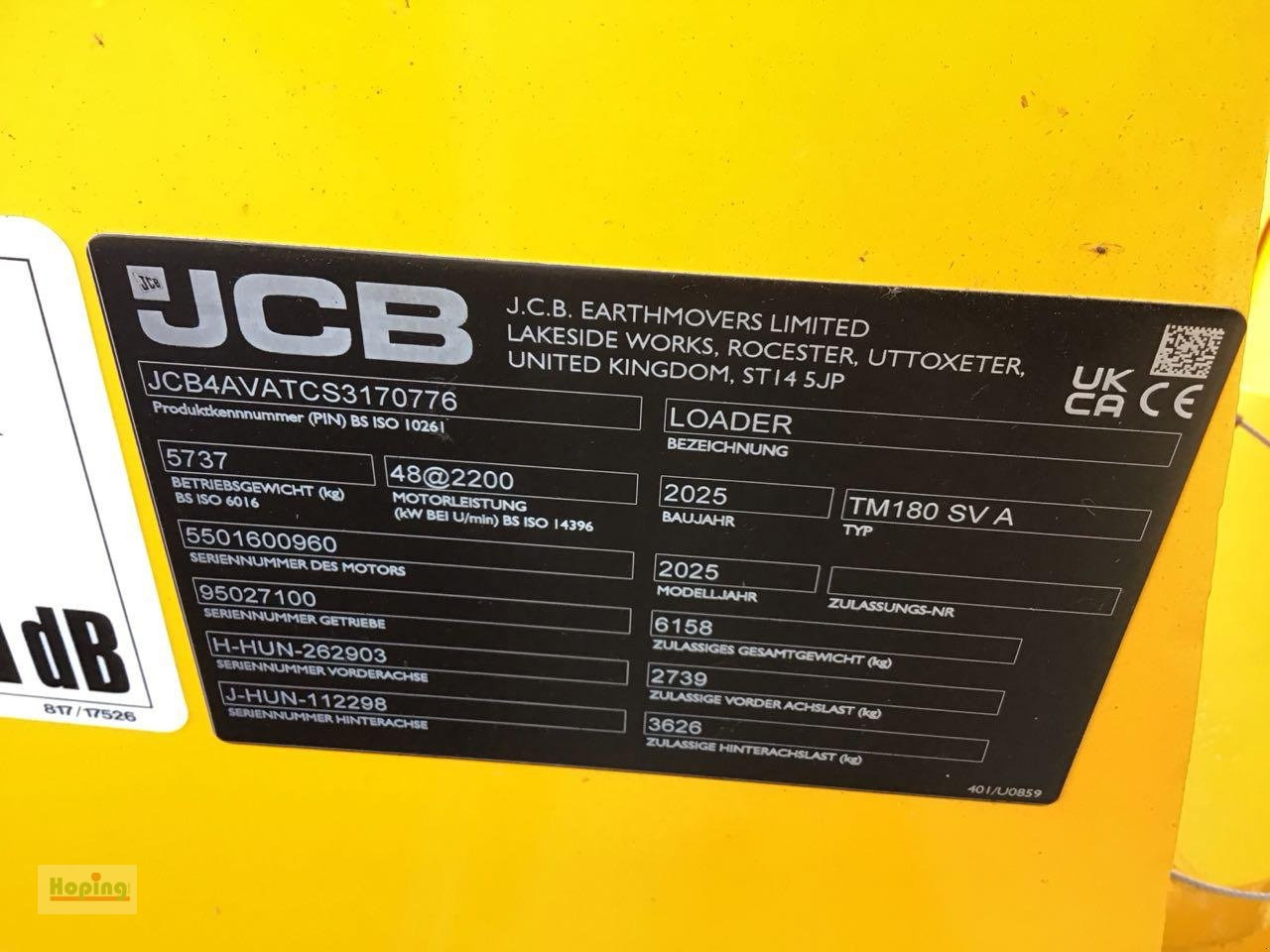 JCB TM180 AGRI - מעמיס גלגלים טלסקופי: תמונה 5 JCB TM180 AGRI - מעמיס גלגלים טלסקופי: תמונה 5