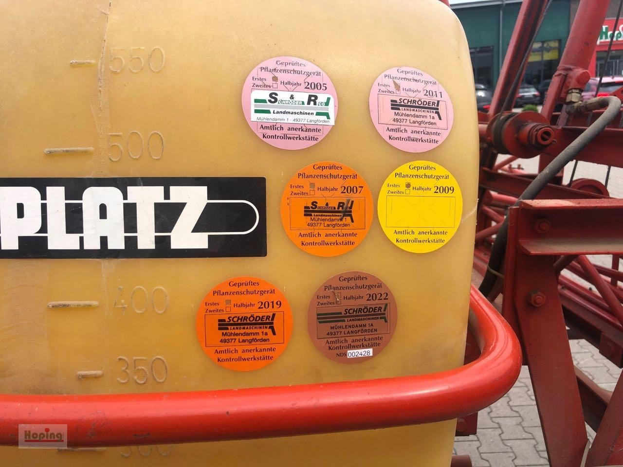 Platz 600 Liter - מרסס מותקן על טרקטור: תמונה 5 Platz 600 Liter - מרסס מותקן על טרקטור: תמונה 5