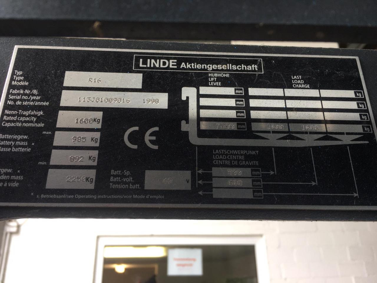 Linde R16 - מלגזה: תמונה 5 Linde R16 - מלגזה: תמונה 5