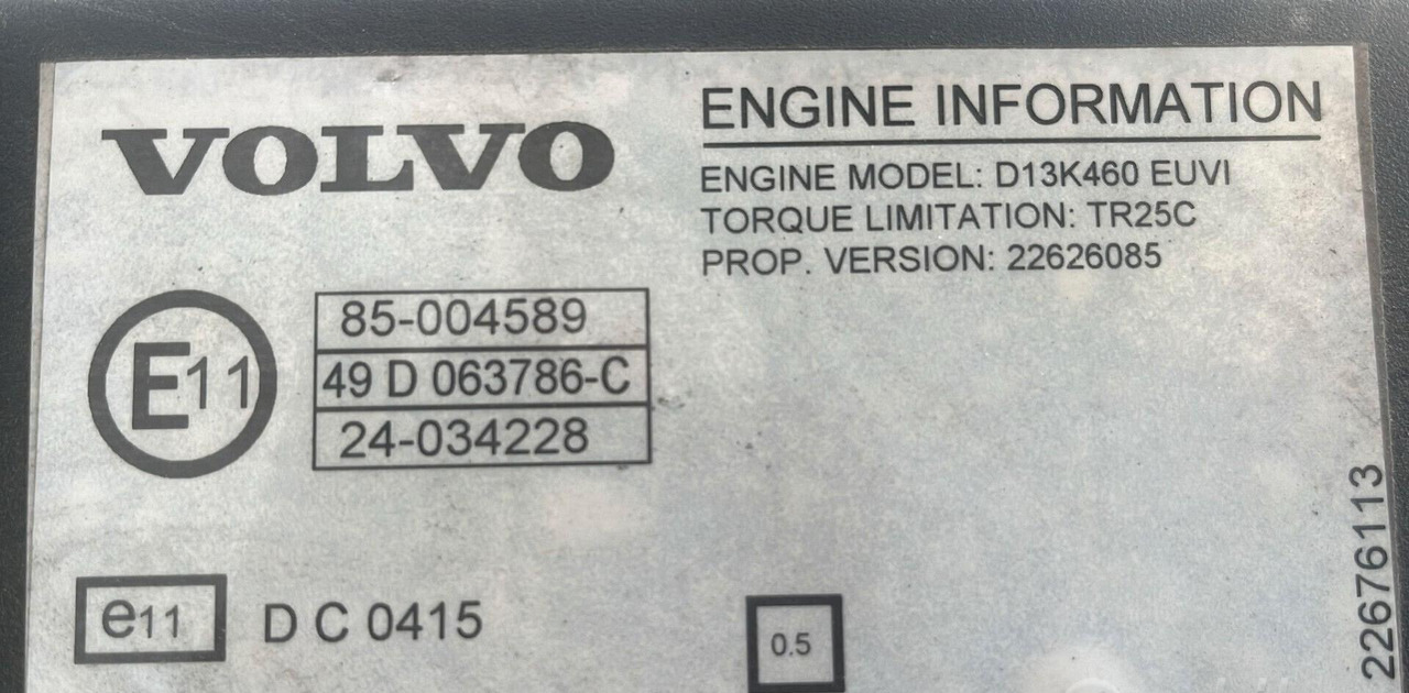 Motore Volvo FH 460 D13K 2019 - מנוע עבור משאית: תמונה 3 Motore Volvo FH 460 D13K 2019 - מנוע עבור משאית: תמונה 3