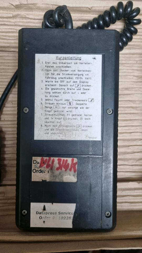 NU 314K Steuerung Schmidt Nido Aebi Salzstreuer Salzsilo Bedienung 92203 Stratos Mitos - מערכת חשמל עבור כלי רכב עירוני/ מיוחד: תמונה 2 NU 314K Steuerung Schmidt Nido Aebi Salzstreuer Salzsilo Bedienung 92203 Stratos Mitos - מערכת חשמל עבור כלי רכב עירוני/ מיוחד: תמונה 2