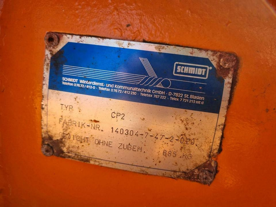 Schmidt CP2 Schneepflug Schneeschild Winterdienst Unimog - מחרשת שלג: תמונה 3 Schmidt CP2 Schneepflug Schneeschild Winterdienst Unimog - מחרשת שלג: תמונה 3