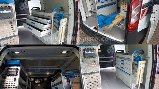 כלי רכב מסחרי קטן Ford Transit Custom Sortimo Werkstatt 1.Hd Scheckheft: תמונה 19