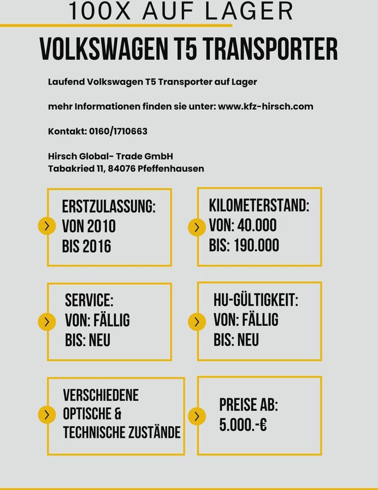 Volkswagen T5 Transporter 2.0TDI EU5*2xSchiebetüre*1.Hand* - מכונית: תמונה 3 Volkswagen T5 Transporter 2.0TDI EU5*2xSchiebetüre*1.Hand* - מכונית: תמונה 3