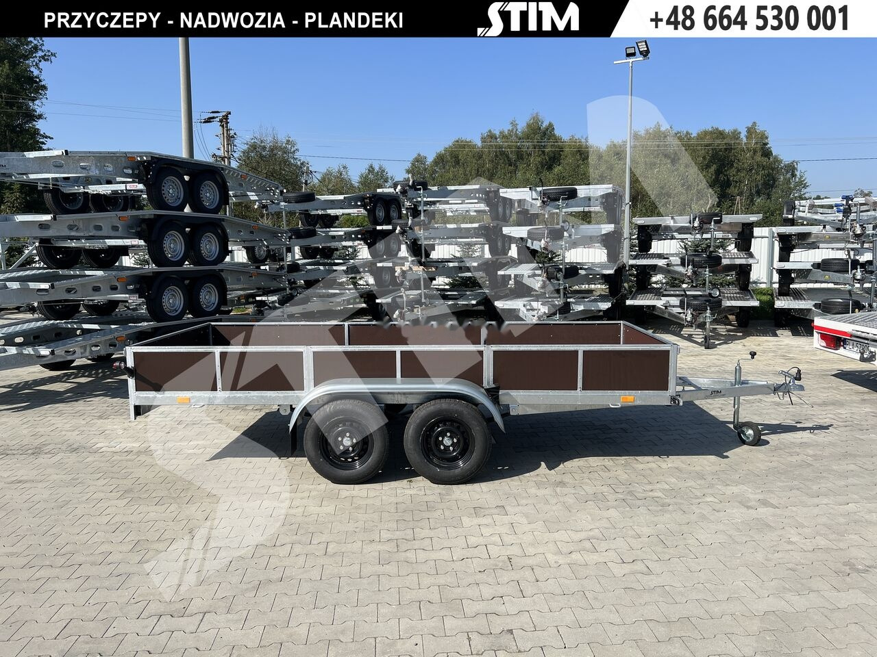 Stim S12-075/4015R + przednia burta otwierana + wzmocniona rama - קרון נגרר למכונית: תמונה 2 Stim S12-075/4015R + przednia burta otwierana + wzmocniona rama - קרון נגרר למכונית: תמונה 2