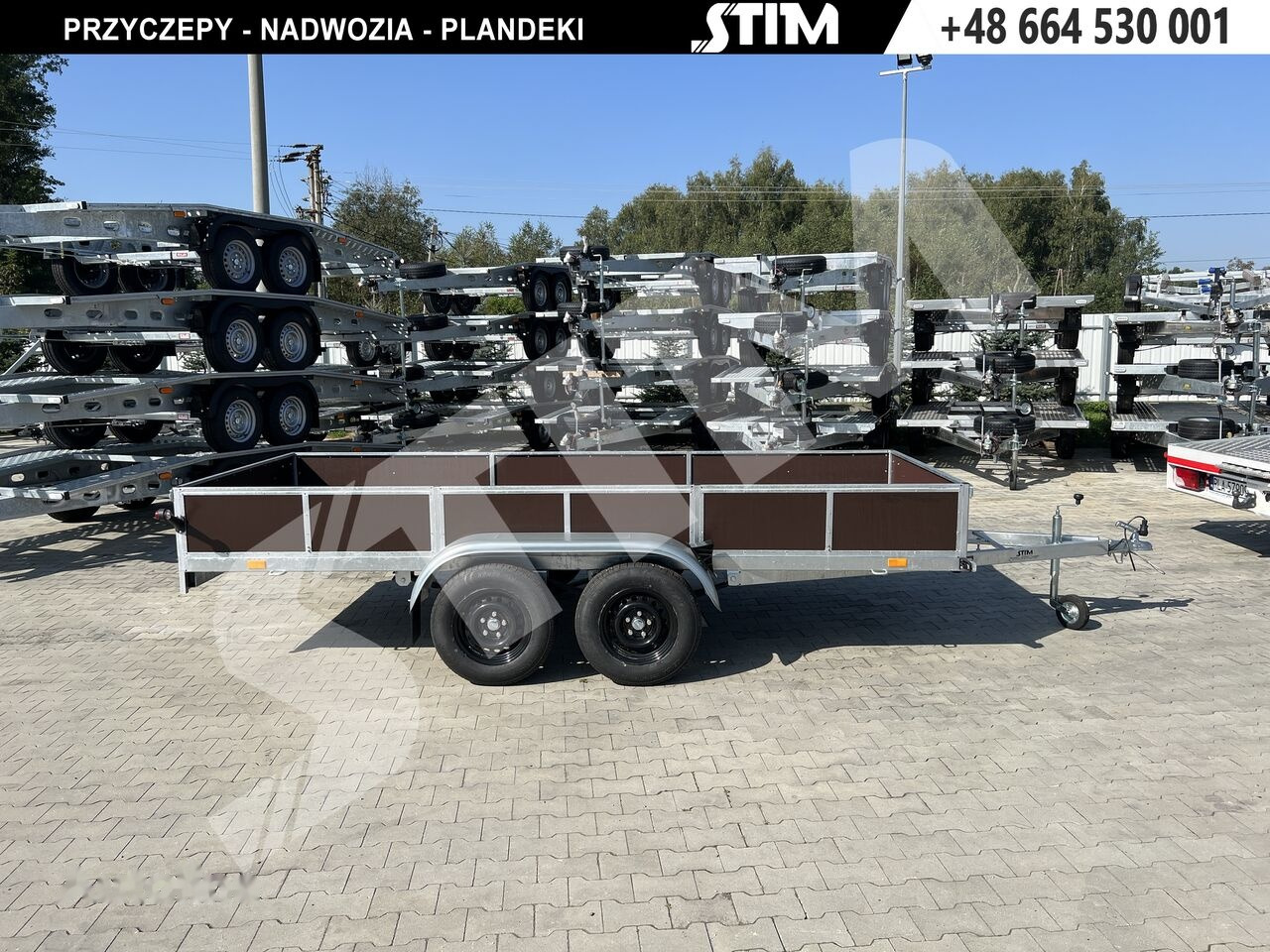 Stim S12-075/4015R + przednia burta otwierana + wzmocniona rama - קרון נגרר למכונית: תמונה 1 Stim S12-075/4015R + przednia burta otwierana + wzmocniona rama - קרון נגרר למכונית: תמונה 1
