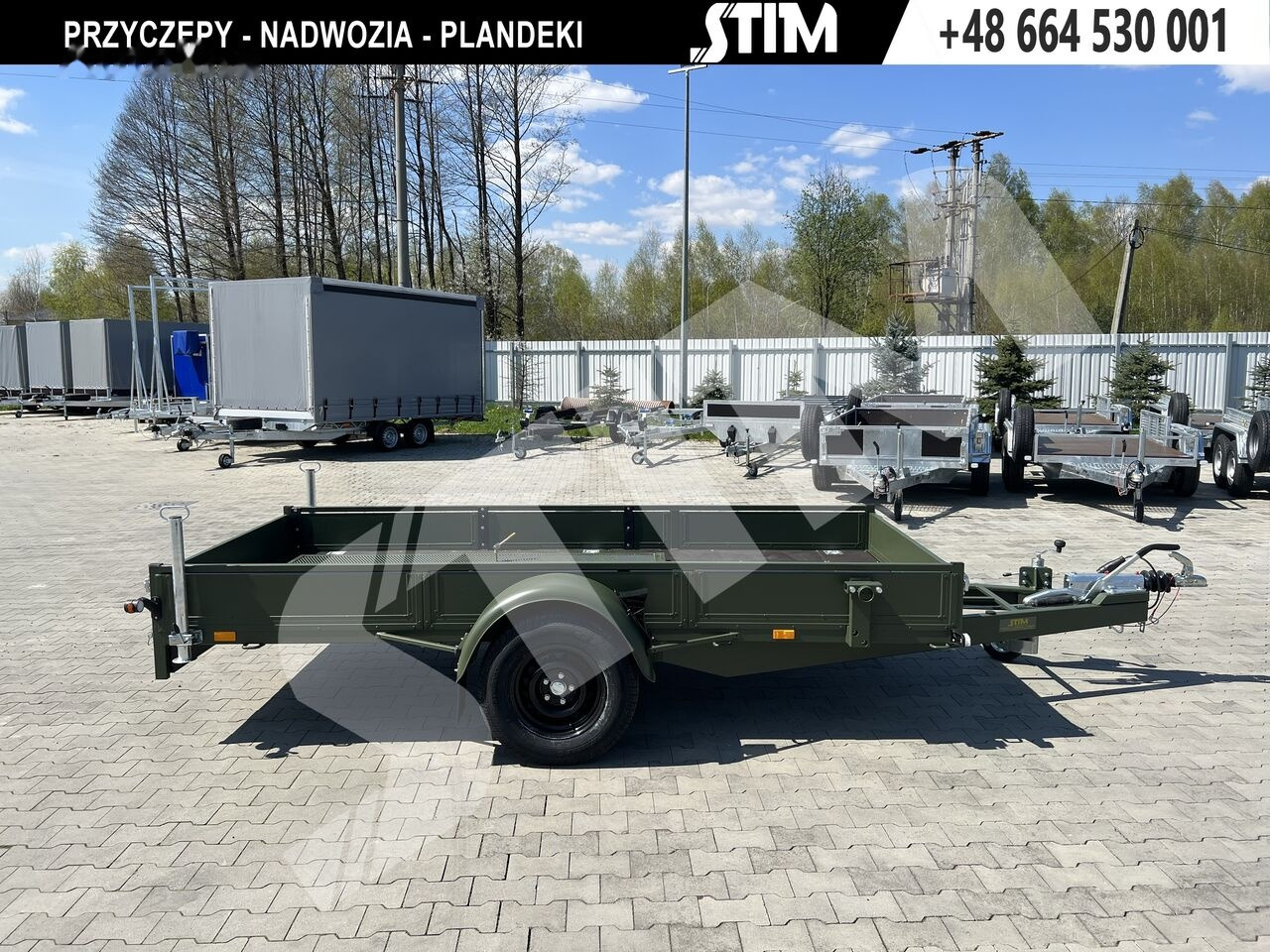 Stim S21-1,3/3515 (malowana proszkowo) - קרון נגרר צד נופל/ שטוח: תמונה 3 Stim S21-1,3/3515 (malowana proszkowo) - קרון נגרר צד נופל/ שטוח: תמונה 3