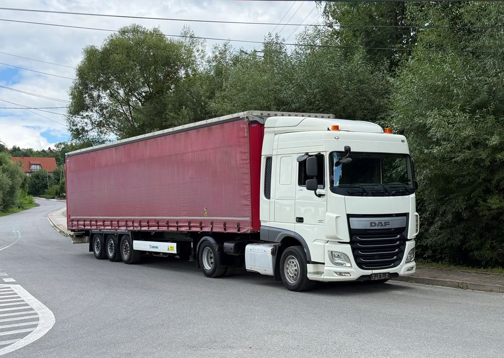 DAF * Zestaw * DAF 106 Euro 6 + Naczepa Krone * Bardzo Dobry Stan - יחידת טרקטור, סמיטריילר עם וילונות צד: תמונה 2 DAF * Zestaw * DAF 106 Euro 6 + Naczepa Krone * Bardzo Dobry Stan - יחידת טרקטור, סמיטריילר עם וילונות צד: תמונה 2