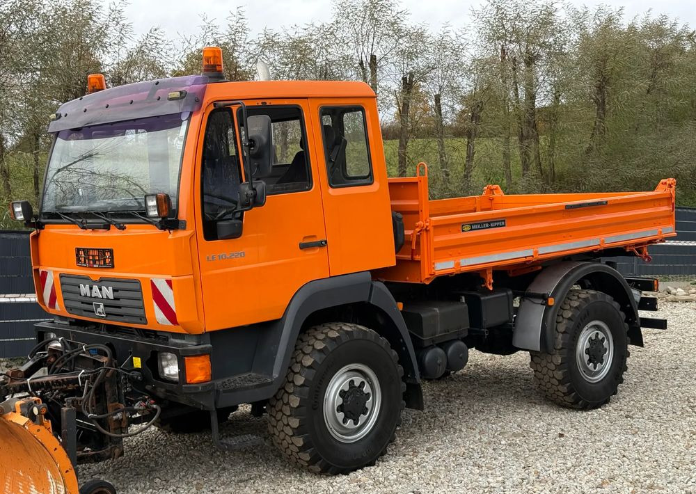 MAN * MAN 10-220 * Pług * Kiper Wywrotka Meiller * 4x4 * Zimowe Utrzymanie * Unimog * - מזהיר: תמונה 3 MAN * MAN 10-220 * Pług * Kiper Wywrotka Meiller * 4x4 * Zimowe Utrzymanie * Unimog * - מזהיר: תמונה 3