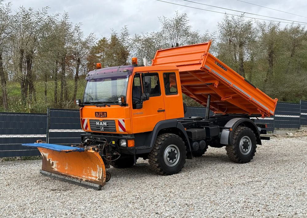 MAN * MAN 10-220 * Pług * Kiper Wywrotka Meiller * 4x4 * Zimowe Utrzymanie * Unimog * - מזהיר: תמונה 1 MAN * MAN 10-220 * Pług * Kiper Wywrotka Meiller * 4x4 * Zimowe Utrzymanie * Unimog * - מזהיר: תמונה 1