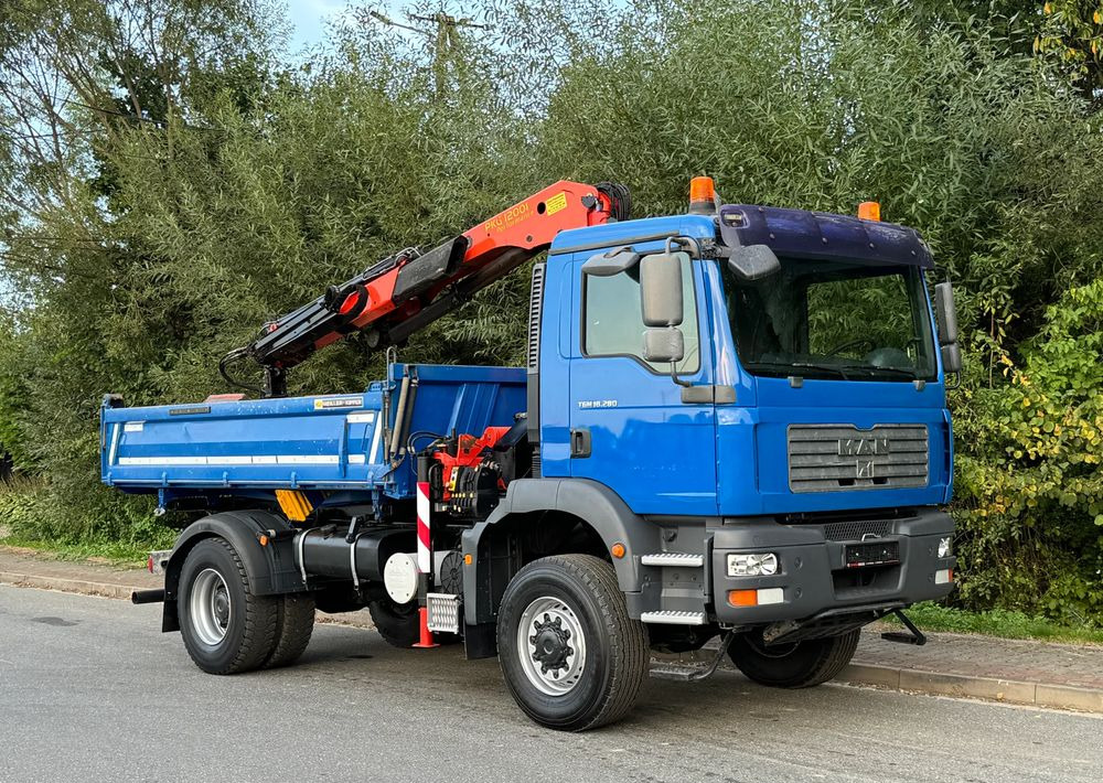 MAN * MAN 18 280 * KIPER WYWROTKA * 4x4 * HDS Palfinger 120 STAN BARDZO DOBRY * Sprowadzony - מזהיר: תמונה 2 MAN * MAN 18 280 * KIPER WYWROTKA * 4x4 * HDS Palfinger 120 STAN BARDZO DOBRY * Sprowadzony - מזהיר: תמונה 2