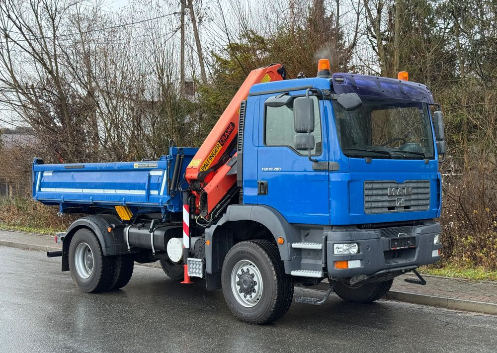 MAN * MAN 18 280 * Kiper Wywrotka * 4x4 * HDS Palfinger  120 STAN BARDZO DOBRY * Sprowadzony - מזהיר: תמונה 2 MAN * MAN 18 280 * Kiper Wywrotka * 4x4 * HDS Palfinger  120 STAN BARDZO DOBRY * Sprowadzony - מזהיר: תמונה 2