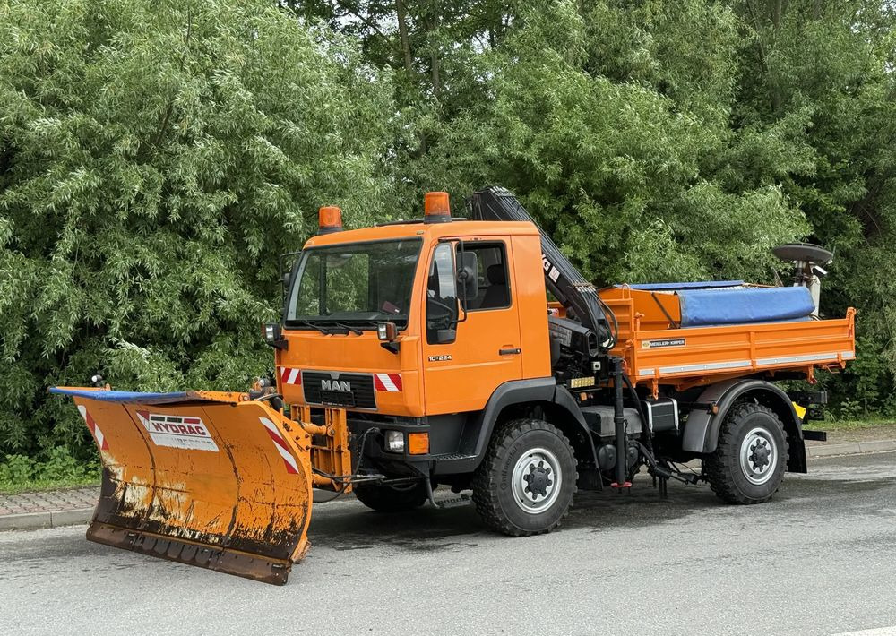 MAN * MAN LE 10.220 *Kiper Wywrotka * 4x4 * Pług Piaskarka * Zimowe Utrzymanie * Sprowadzony * HDS MKG * - מזהיר: תמונה 1 MAN * MAN LE 10.220 *Kiper Wywrotka * 4x4 * Pług Piaskarka * Zimowe Utrzymanie * Sprowadzony * HDS MKG * - מזהיר: תמונה 1