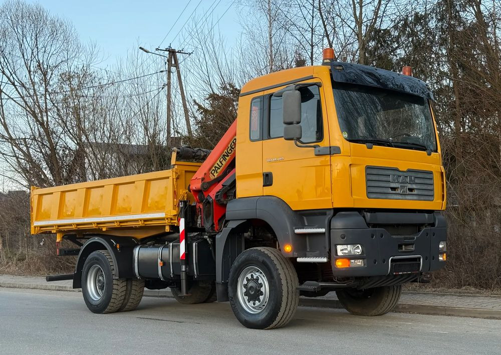 MAN * MAN TGA 18-410 * KIPER WYWROTKA * 4x4 * HDS Palfinger PK16500* Sprowadzony* Bardzo Dobry Stan * - מזהיר: תמונה 2 MAN * MAN TGA 18-410 * KIPER WYWROTKA * 4x4 * HDS Palfinger PK16500* Sprowadzony* Bardzo Dobry Stan * - מזהיר: תמונה 2