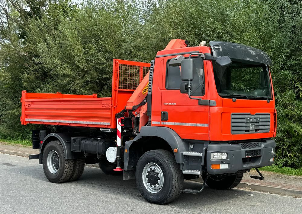 MAN TGM 18-280 MAN 4x4 HDS PALFINGER 105 KIPER WYWROTKA MEILLER BARDZO DOBRY STAN - מזהיר: תמונה 2 MAN TGM 18-280 MAN 4x4 HDS PALFINGER 105 KIPER WYWROTKA MEILLER BARDZO DOBRY STAN - מזהיר: תמונה 2