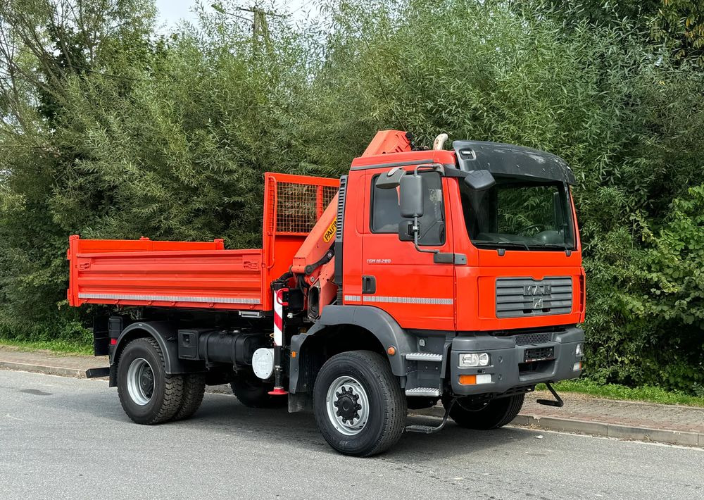 MAN * TGM 18-280 MAN 4x4 HDS Palfinger PK10500 * Kiper Wywrotka * Bardzo Dobry Stan - מזהיר: תמונה 2 MAN * TGM 18-280 MAN 4x4 HDS Palfinger PK10500 * Kiper Wywrotka * Bardzo Dobry Stan - מזהיר: תמונה 2