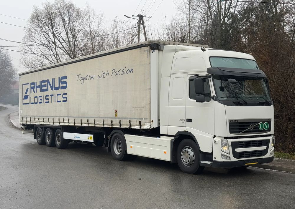 Volvo * Zestaw * Volvo FH 500 + Naczepa Krone * Bardzo Dobry Stan - משאית וילונות צד: תמונה 2 Volvo * Zestaw * Volvo FH 500 + Naczepa Krone * Bardzo Dobry Stan - משאית וילונות צד: תמונה 2