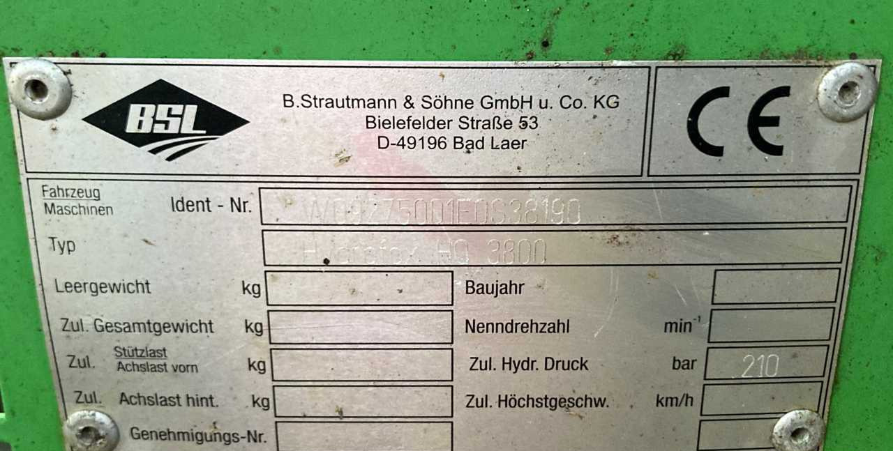 ציוד צמחי Strautmann HQ 3800 kuilsnijder voermachines: תמונה 6