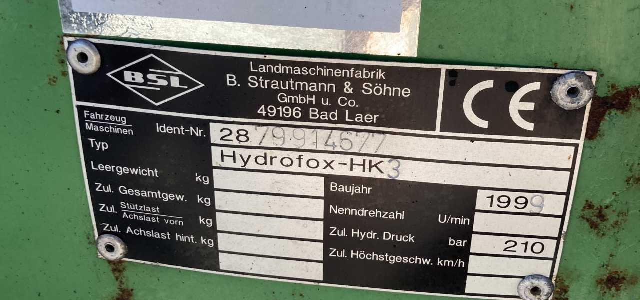 Strautmann Hydrofox HK3 kuilsnijder kuilvoersnijder U snijder voermachines - ציוד צמחי: תמונה 5 Strautmann Hydrofox HK3 kuilsnijder kuilvoersnijder U snijder voermachines - ציוד צמחי: תמונה 5