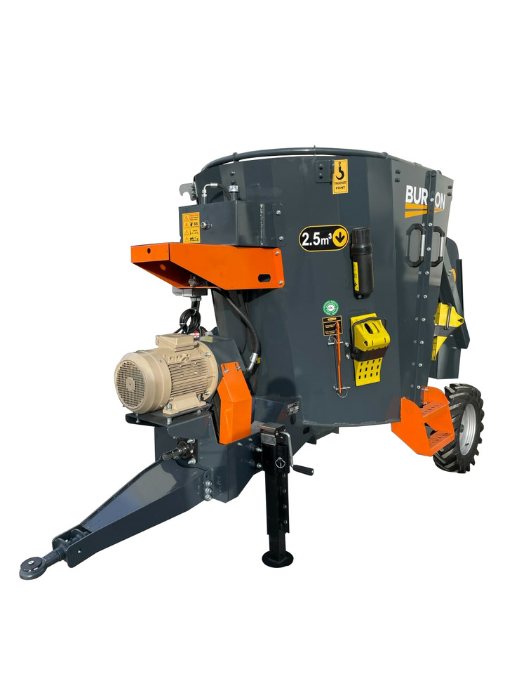 Burkon 2.5m3 Çekilir (380V) Dikey Yem Karma Makinesi ( BK-F250 ) - עגלת מערבל מספוא: תמונה 2 Burkon 2.5m3 Çekilir (380V) Dikey Yem Karma Makinesi ( BK-F250 ) - עגלת מערבל מספוא: תמונה 2