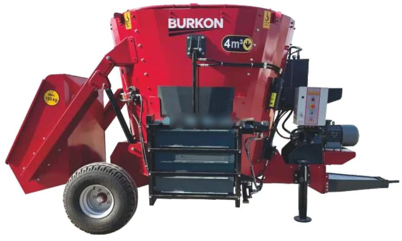 Burkon 4m3 Çekilir (380V) Dikey Yem Karma Makinesi ( BK-F400 ) - עגלת מערבל מספוא: תמונה 1 Burkon 4m3 Çekilir (380V) Dikey Yem Karma Makinesi ( BK-F400 ) - עגלת מערבל מספוא: תמונה 1