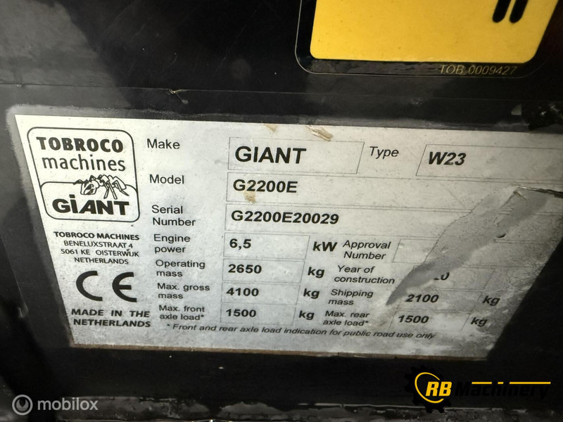 מעמיס גלגלים Giant G2200E: תמונה 9