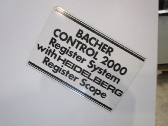 PLATTENSTANZE BACHER CONTROL 2000 - מכונת הדפסה: תמונה 4 PLATTENSTANZE BACHER CONTROL 2000 - מכונת הדפסה: תמונה 4