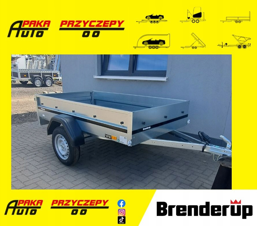 PRZYCZEPA BRENDERUP 1203 SKRZYNIOWA LEKKA TOWAROWA 1 OS DMC 750 KG NOWA / BRENDERUP 1203 LIGHT CARGO BOX TRAILER 1 AXLE DMC 750 KG NEW - קרון נגרר למכונית: תמונה 1 PRZYCZEPA BRENDERUP 1203 SKRZYNIOWA LEKKA TOWAROWA 1 OS DMC 750 KG NOWA / BRENDERUP 1203 LIGHT CARGO BOX TRAILER 1 AXLE DMC 750 KG NEW - קרון נגרר למכונית: תמונה 1
