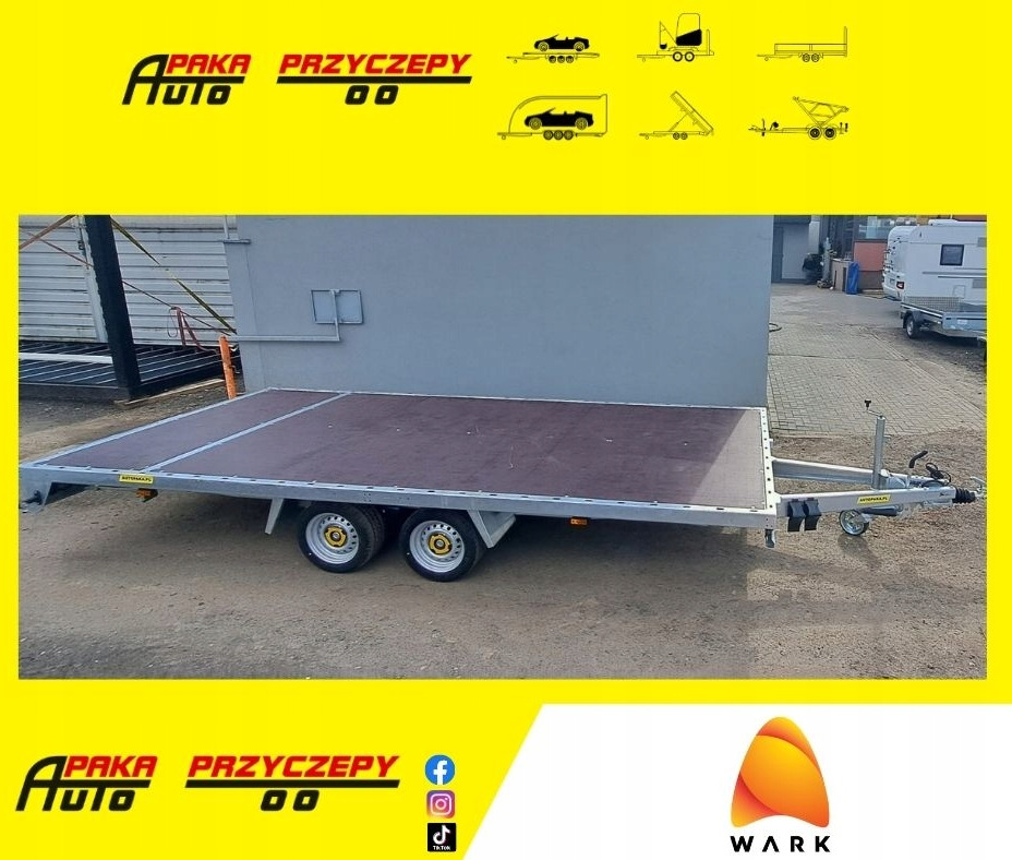 PRZYCZEPA PLATFORMY 5x2 WARK DMC 3500 / WARK PLATFORM TRAILER 5x2 DMC 3500 - קרון נגרר צד נופל/ שטוח: תמונה 1 PRZYCZEPA PLATFORMY 5x2 WARK DMC 3500 / WARK PLATFORM TRAILER 5x2 DMC 3500 - קרון נגרר צד נופל/ שטוח: תמונה 1