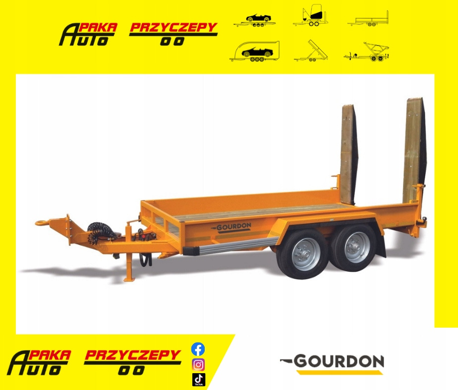 PRZYCZEPA PODKOPARKOWA MARKI GOURDON, DMC 8000 KG, 8T / GOURDON EXCAVATOR TRAILER, DMC 8000 KG, 8T - קרון נגרר לצמחים: תמונה 1 PRZYCZEPA PODKOPARKOWA MARKI GOURDON, DMC 8000 KG, 8T / GOURDON EXCAVATOR TRAILER, DMC 8000 KG, 8T - קרון נגרר לצמחים: תמונה 1