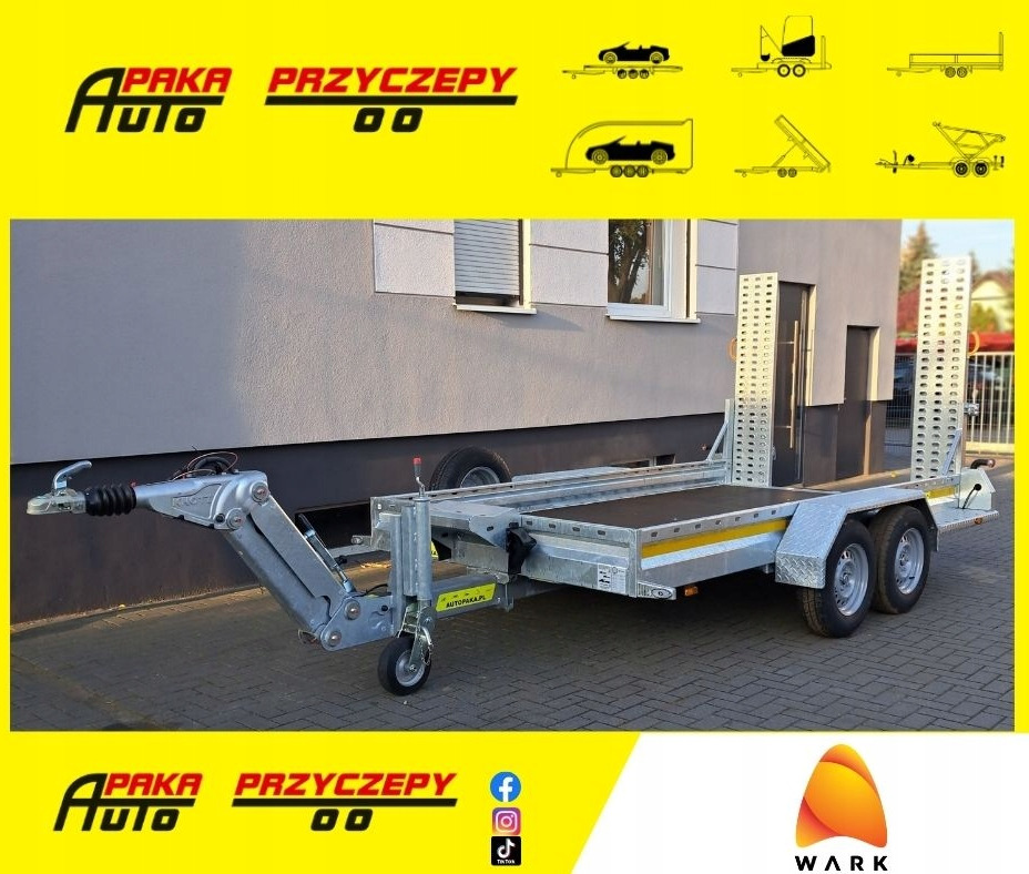 PRZYCZEPA WARK KHD DO MINIKOPARKI KOPARKI REGULOWANY DYSZEL DMC 3500 / WARK KHD TRAILER FOR MINI EXCAVATOR WITH ADJUSTABLE DRAWBAR DMC 3500 - קרון נגרר לצמחים: תמונה 1 PRZYCZEPA WARK KHD DO MINIKOPARKI KOPARKI REGULOWANY DYSZEL DMC 3500 / WARK KHD TRAILER FOR MINI EXCAVATOR WITH ADJUSTABLE DRAWBAR DMC 3500 - קרון נגרר לצמחים: תמונה 1