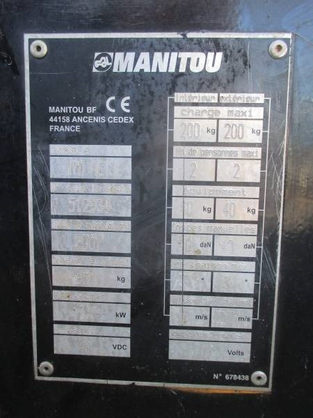 הַחכָּרָה Manitou 170 AETJ  Manitou 170 AETJ: תמונה 15
