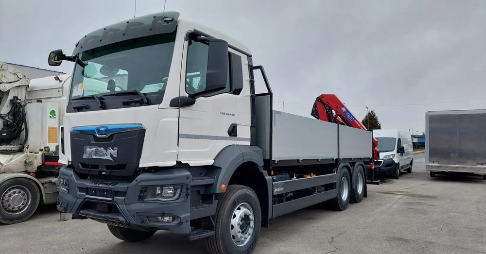 MAN TGS 26.440 BL 6x4 HDS HMF 1920 K3 żuraw kran żuraw samochodowy crane - משאית צד נופל/ שטוחה, משאית מנוף: תמונה 4 MAN TGS 26.440 BL 6x4 HDS HMF 1920 K3 żuraw kran żuraw samochodowy crane - משאית צד נופל/ שטוחה, משאית מנוף: תמונה 4