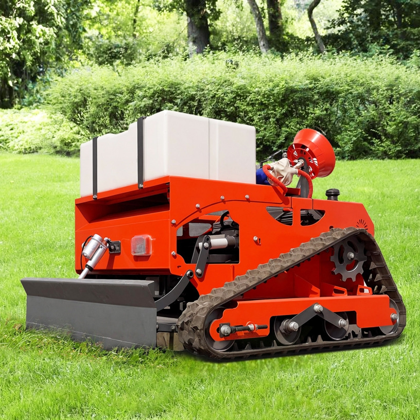 LEZUM LD1000 Multi-function remote control lawn mower Track crawler gasoline gas All-terrain Agricultural Sprayers Pesticide spraying lawn mower for sale - מכסחת גינה: תמונה 3 LEZUM LD1000 Multi-function remote control lawn mower Track crawler gasoline gas All-terrain Agricultural Sprayers Pesticide spraying lawn mower for sale - מכסחת גינה: תמונה 3