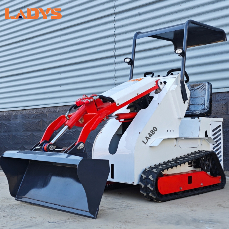 LADYS Free Shipping Mini Skid Steer Loader Compact Track Electric/Diesel Chinese Mini Skid Steer Loader For Sale With Mini Skid Steer Attachments 4 In 1 Bucket - מעמיס היגוי החלקה: תמונה 5 LADYS Free Shipping Mini Skid Steer Loader Compact Track Electric/Diesel Chinese Mini Skid Steer Loader For Sale With Mini Skid Steer Attachments 4 In 1 Bucket - מעמיס היגוי החלקה: תמונה 5