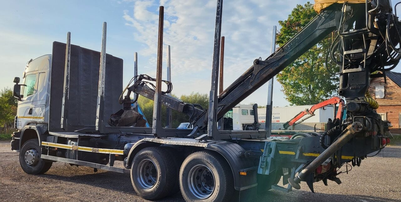משאית עץ, משאית מנוף עבור הובלה של עץ Scania G480: תמונה 6