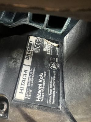 Perforateur / burineur hitachi dh 40 - ציוד לסדנאות: תמונה 3 Perforateur / burineur hitachi dh 40 - ציוד לסדנאות: תמונה 3