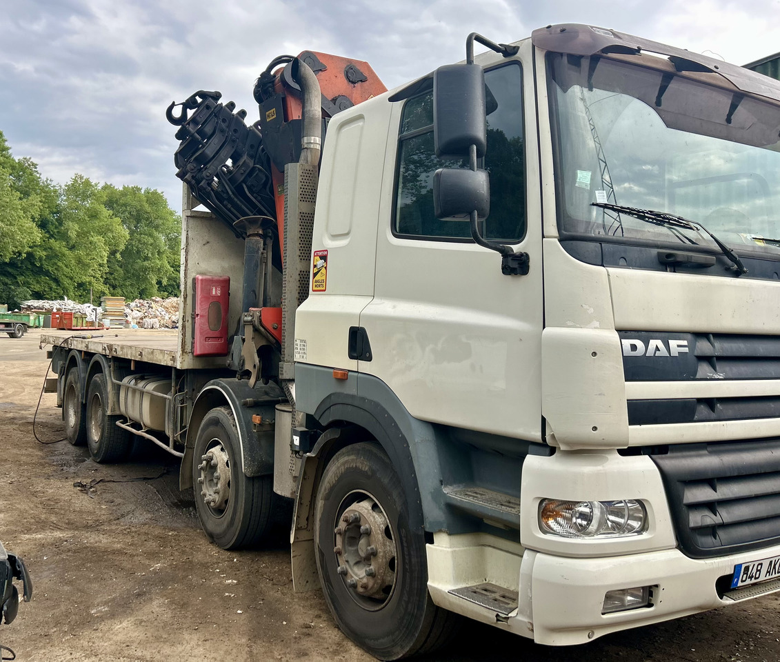 DAF Cf85 380 8x4 plateau grue Palfinger pk44002 - משאית צד נופל/ שטוחה, משאית מנוף: תמונה 2 DAF Cf85 380 8x4 plateau grue Palfinger pk44002 - משאית צד נופל/ שטוחה, משאית מנוף: תמונה 2