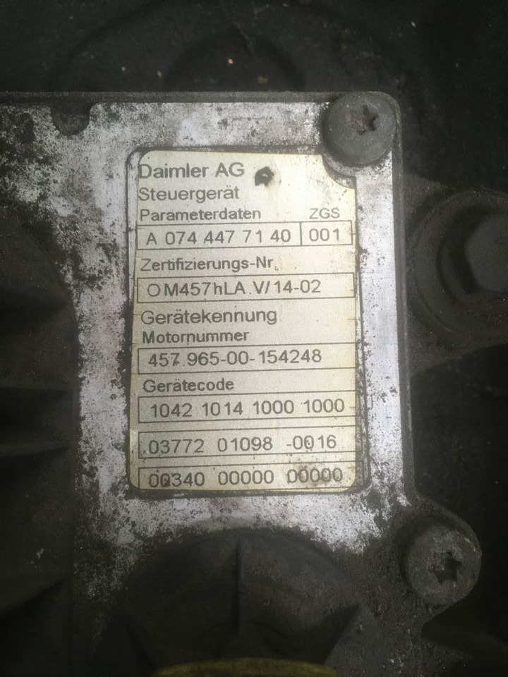 Mercedes-Benz Mercedes Motor OM 457 HLA 457HLA Euro 5 Citaro LE Bj. 2008 457.965 - מנוע עבור אוטובוס: תמונה 4 Mercedes-Benz Mercedes Motor OM 457 HLA 457HLA Euro 5 Citaro LE Bj. 2008 457.965 - מנוע עבור אוטובוס: תמונה 4