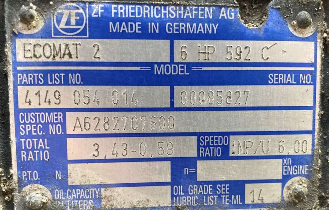 ZF Getriebe ZF 6HP 592C 6HP592C 4149054014 Mercedes Citaro Ecomat 2 - תיבת הילוכים עבור אוטובוס: תמונה 2 ZF Getriebe ZF 6HP 592C 6HP592C 4149054014 Mercedes Citaro Ecomat 2 - תיבת הילוכים עבור אוטובוס: תמונה 2