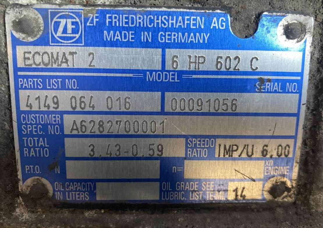 ZF Getriebe ZF 6HP 602C 6HP602C 4149064016 Mercedes Citaro Ecomat 2 A6282700001 - תיבת הילוכים עבור אוטובוס: תמונה 2 ZF Getriebe ZF 6HP 602C 6HP602C 4149064016 Mercedes Citaro Ecomat 2 A6282700001 - תיבת הילוכים עבור אוטובוס: תמונה 2