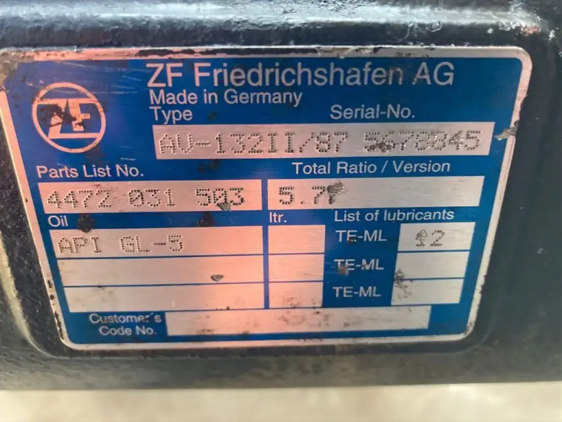 ZF Hinterachse ZF AV 132II/87 4472031503 5,77 Setra Mercedes Citaro AV 132/87 II - סרן אחורי עבור אוטובוס: תמונה 3 ZF Hinterachse ZF AV 132II/87 4472031503 5,77 Setra Mercedes Citaro AV 132/87 II - סרן אחורי עבור אוטובוס: תמונה 3