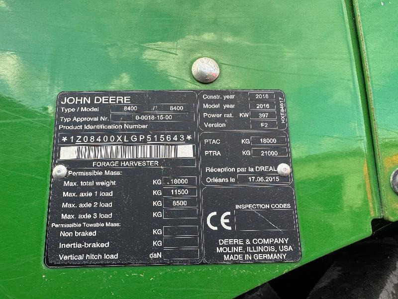 JOHN DEERE 8400 - מקצרת מספוא: תמונה 4 JOHN DEERE 8400 - מקצרת מספוא: תמונה 4