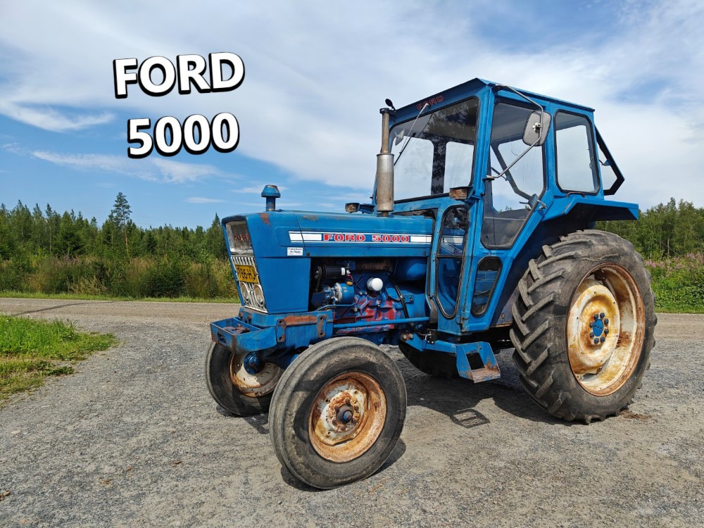 FORD 5000 traktori alkuperäiskuntoinen, Hara hytillä ja paljon hydrauliikkaa, katso video! - טרקטור חקלאי: תמונה 1 FORD 5000 traktori alkuperäiskuntoinen, Hara hytillä ja paljon hydrauliikkaa, katso video! - טרקטור חקלאי: תמונה 1