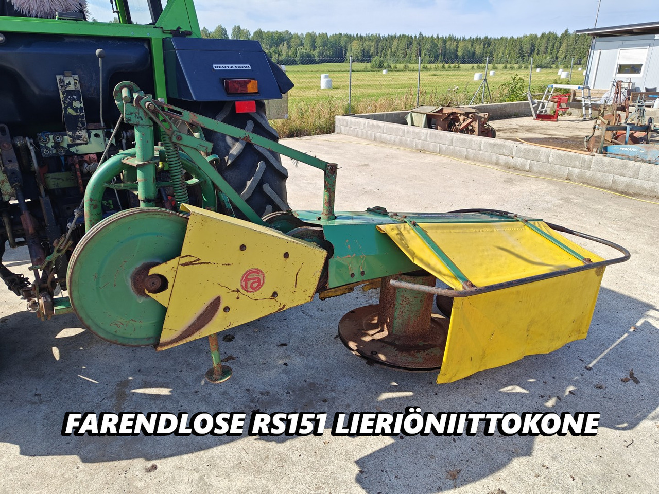 Farendlose RS151 lieriöniittokone - מכסחה: תמונה 1 Farendlose RS151 lieriöniittokone - מכסחה: תמונה 1