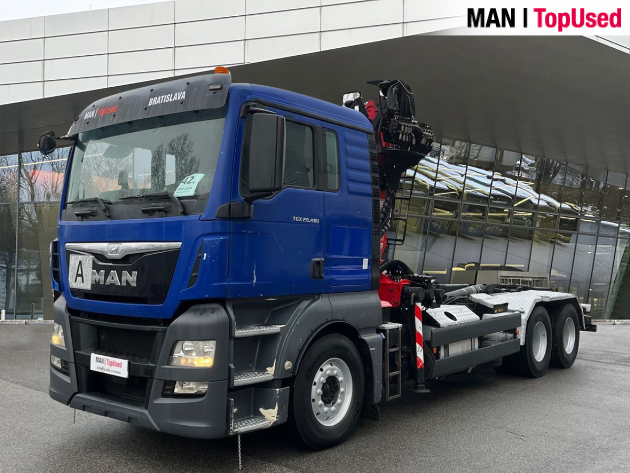 MAN TGX 28.480 6X2-2 BL Euro6 Intarder Klima AHK ZV - משאית מנוף, משאית הרמת וו: תמונה 1 MAN TGX 28.480 6X2-2 BL Euro6 Intarder Klima AHK ZV - משאית מנוף, משאית הרמת וו: תמונה 1